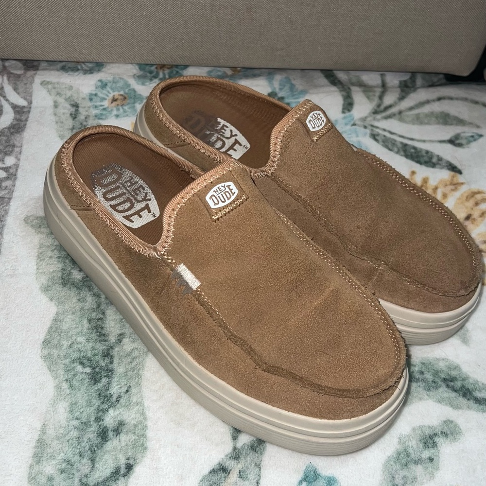 Hey Dude Women’s Brown Slip-On Loafers